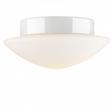 Plafonnier LED Contrast Solhem avec support cramique blanc