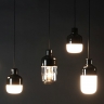 Lampe en céramique noire Ohm de Ifö Electric