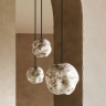 Lampe à suspension STONE avec abat-jour en verre de Murano