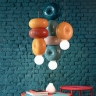 Petite suspension colorée Bumbum en céramique