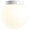 Plafonnier sphère minimaliste, socle en céramique blanc brillant