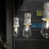 Suspension loft URBAN  trois lampes au style industriel