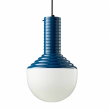Lampe en cramique Selarn bleue