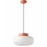 Lampe  suspension moderne Maracana avec support en cramique abricot