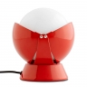 Petite lampe de table avec des parties mtalliques en rouge